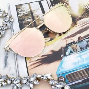 Chic Gold and Pink Sunglasses